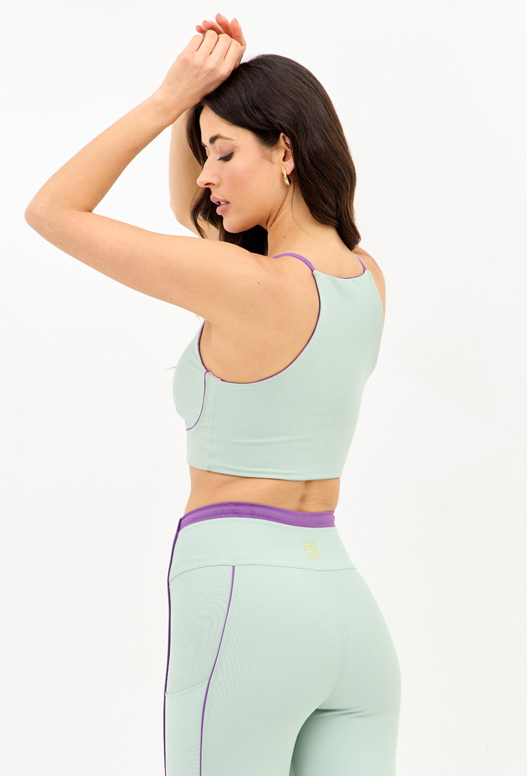 Top verde vital com vivo dupla face Alquimia