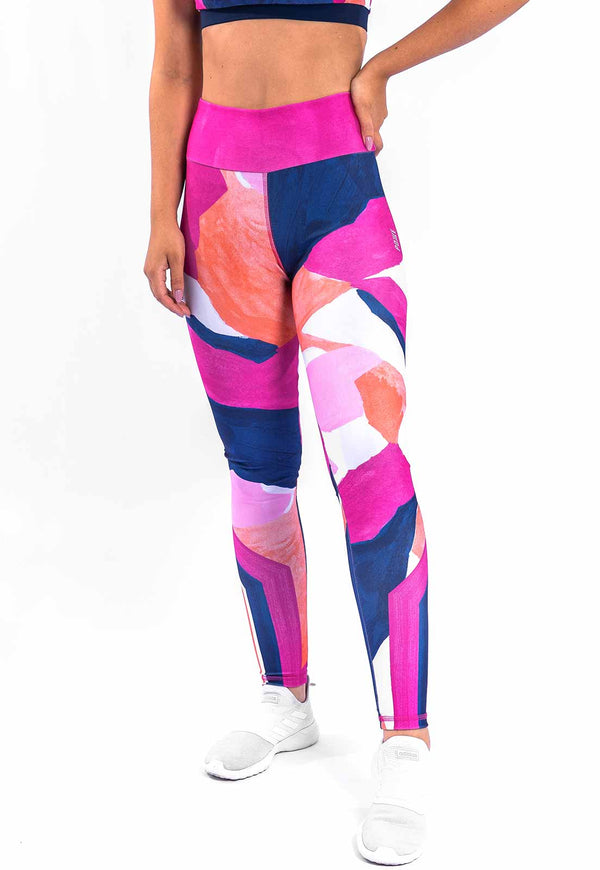 Legging abstrata estampa Acqua