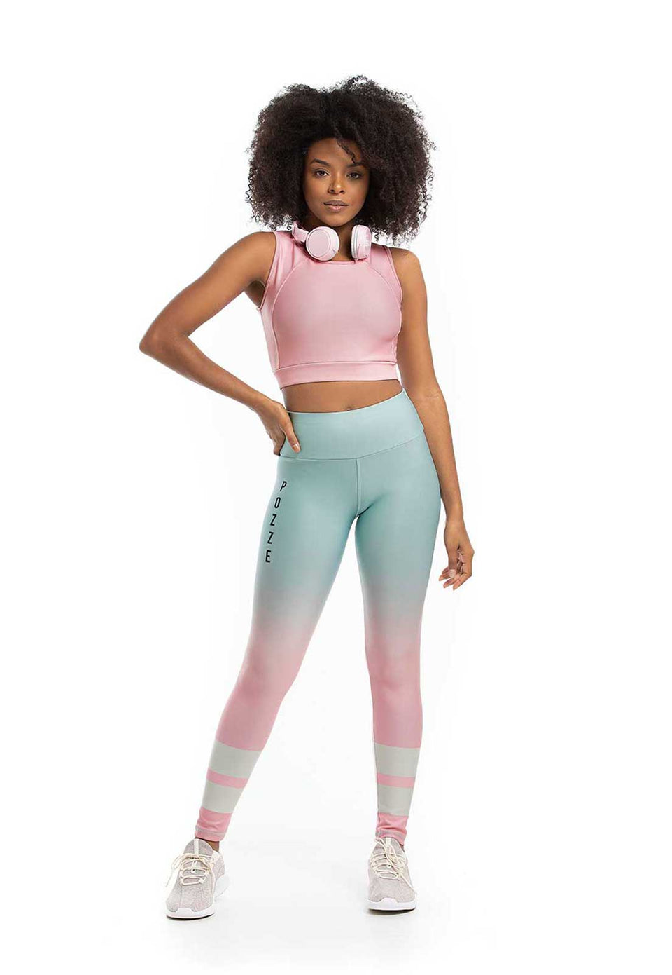 Calça Legging Degradê Floral