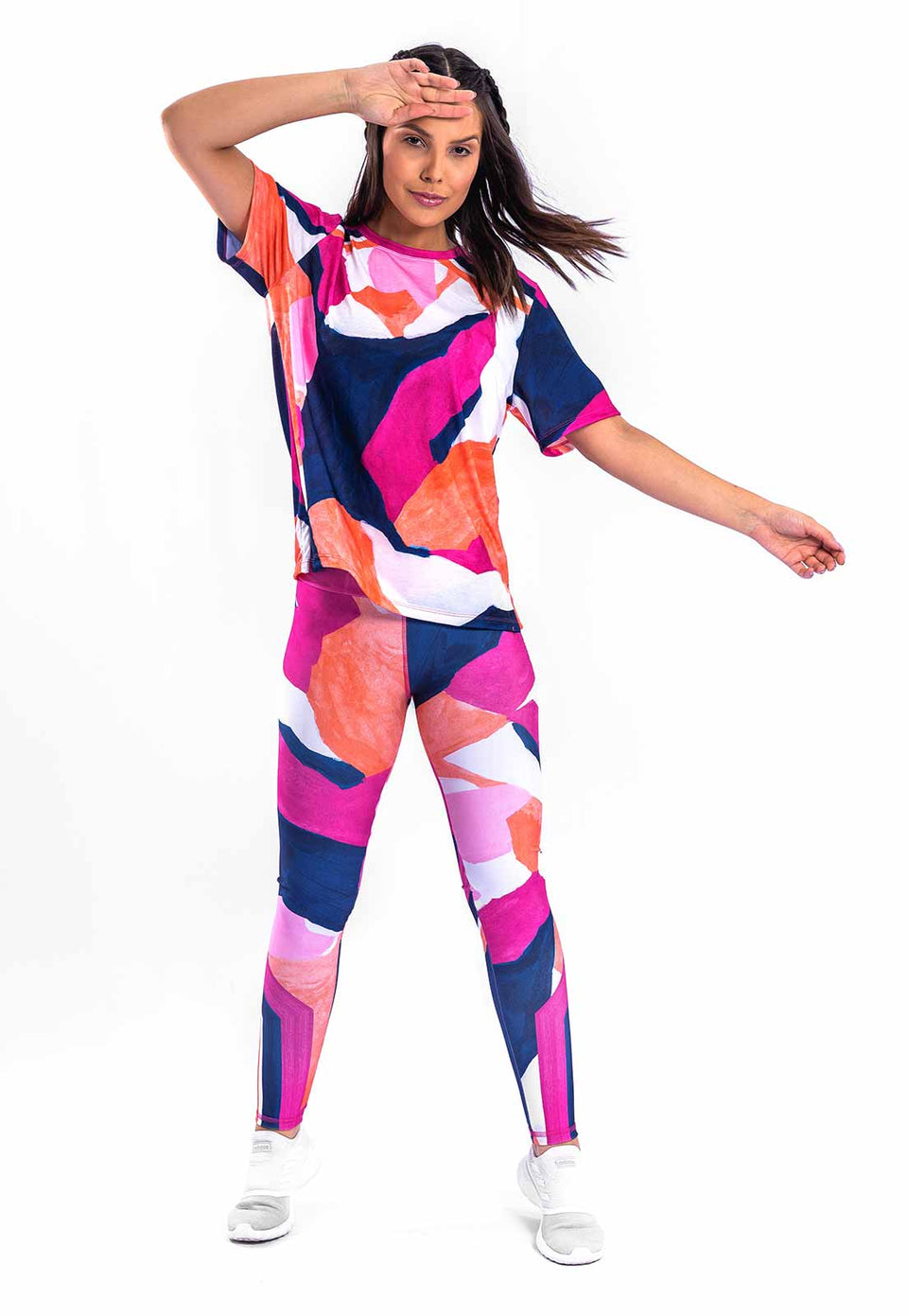 Legging abstrata estampa Acqua