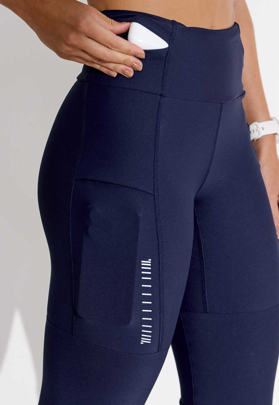 Legging running lisa marinho multibolsos Aqua