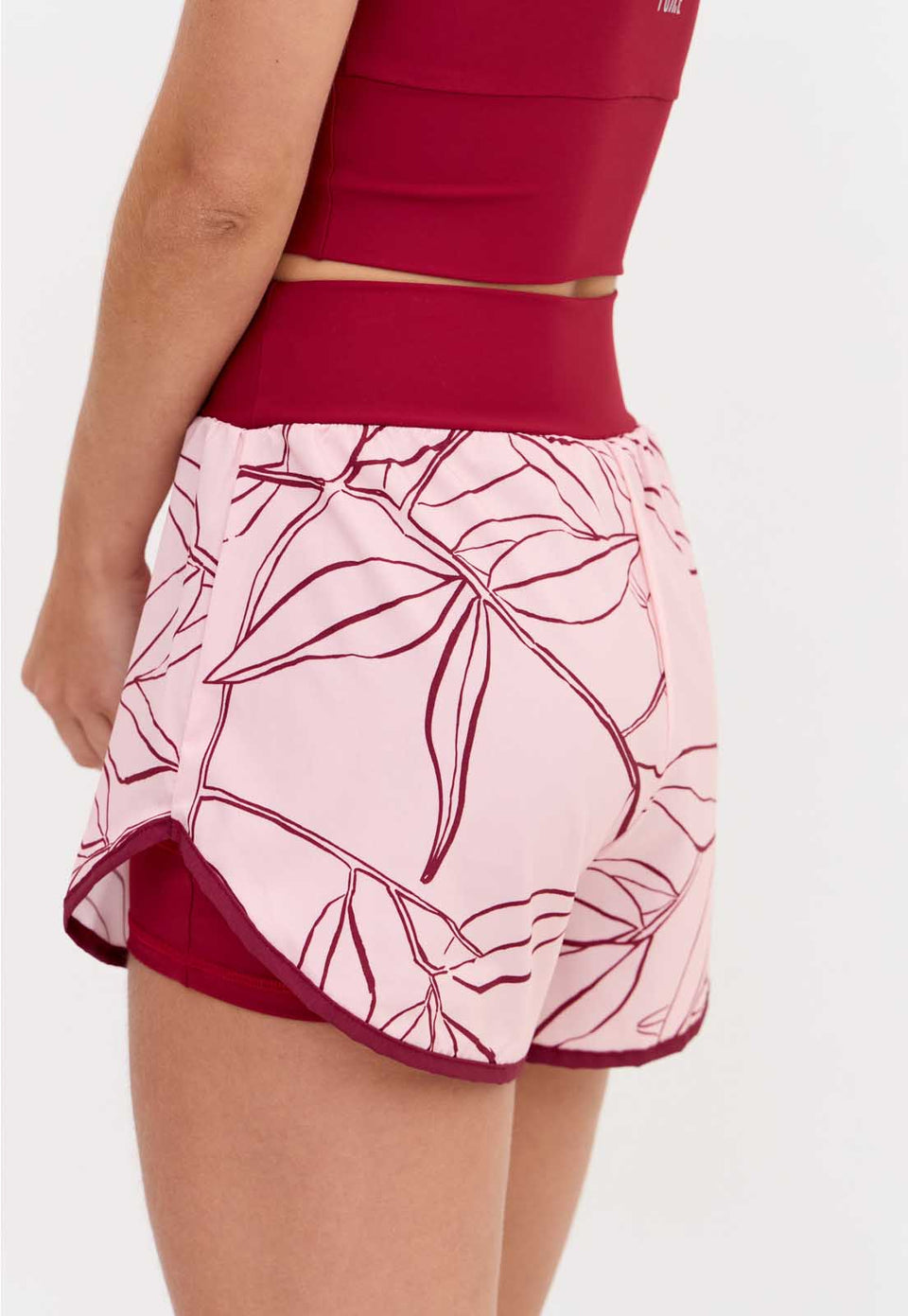 Short duplo estampado com bolso Essence