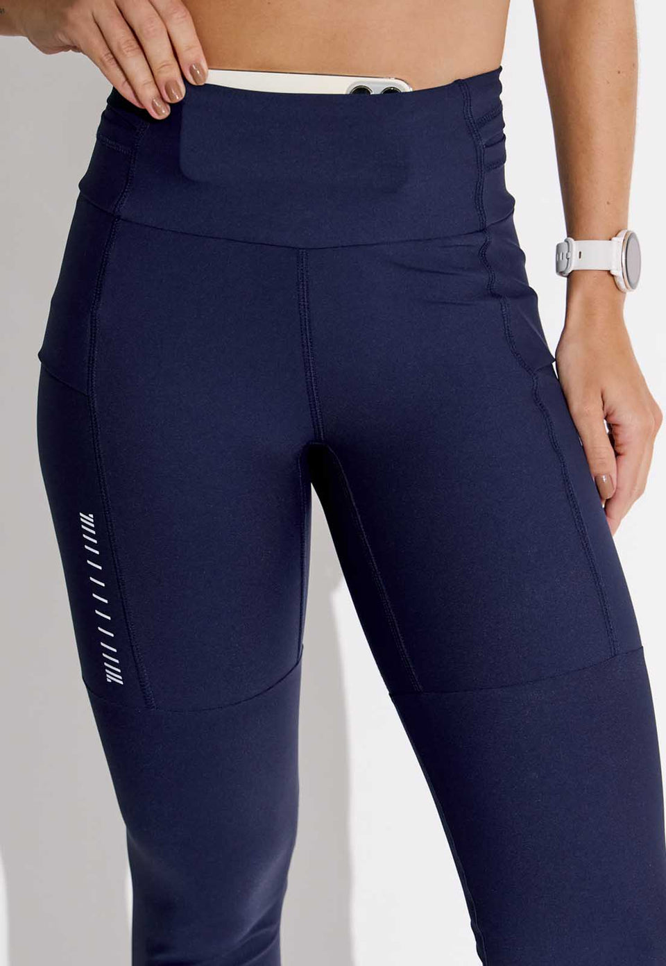 Legging running lisa marinho multibolsos Aqua