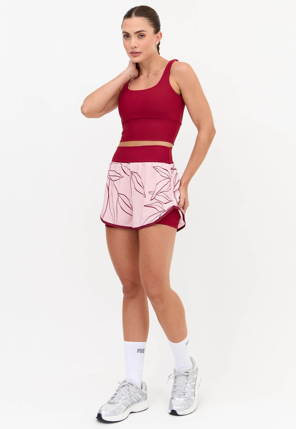 Short duplo estampado com bolso Essence