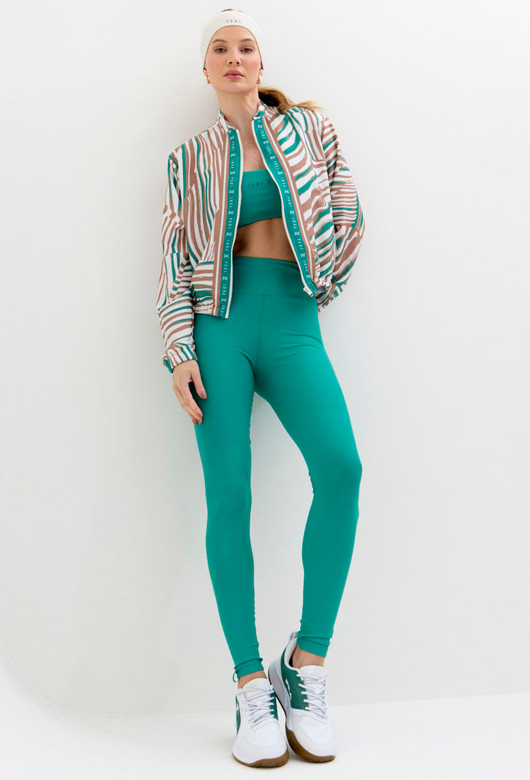 Jaqueta bomber com bolsos estampada Lance