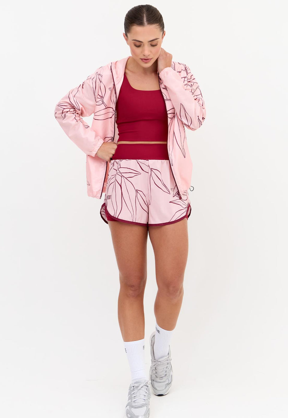 Short duplo estampado com bolso Essence