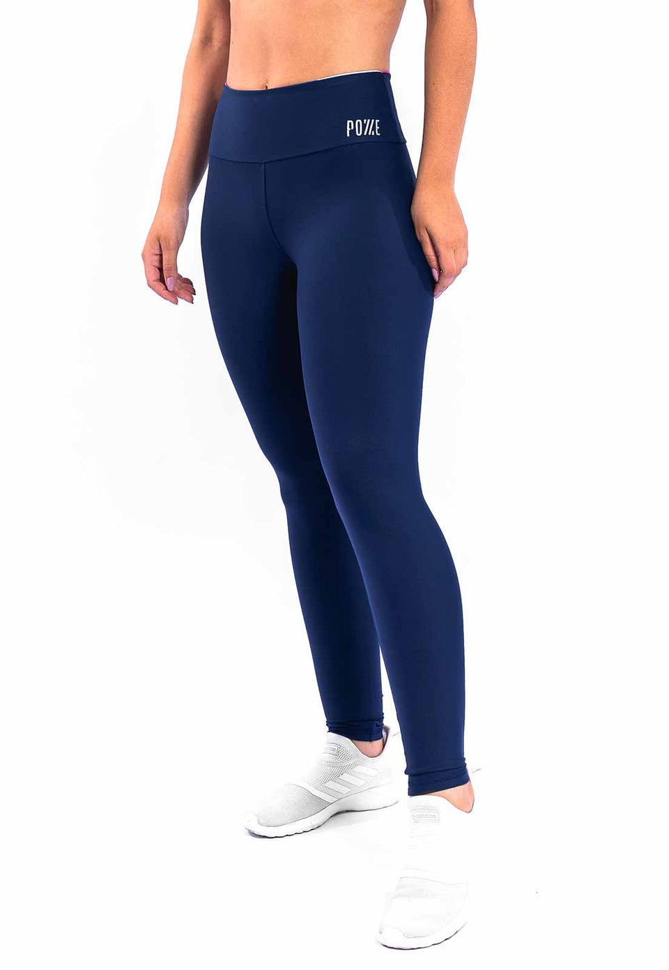 Conjunto Azul Legging lisa+Top Dupla Face Acqua