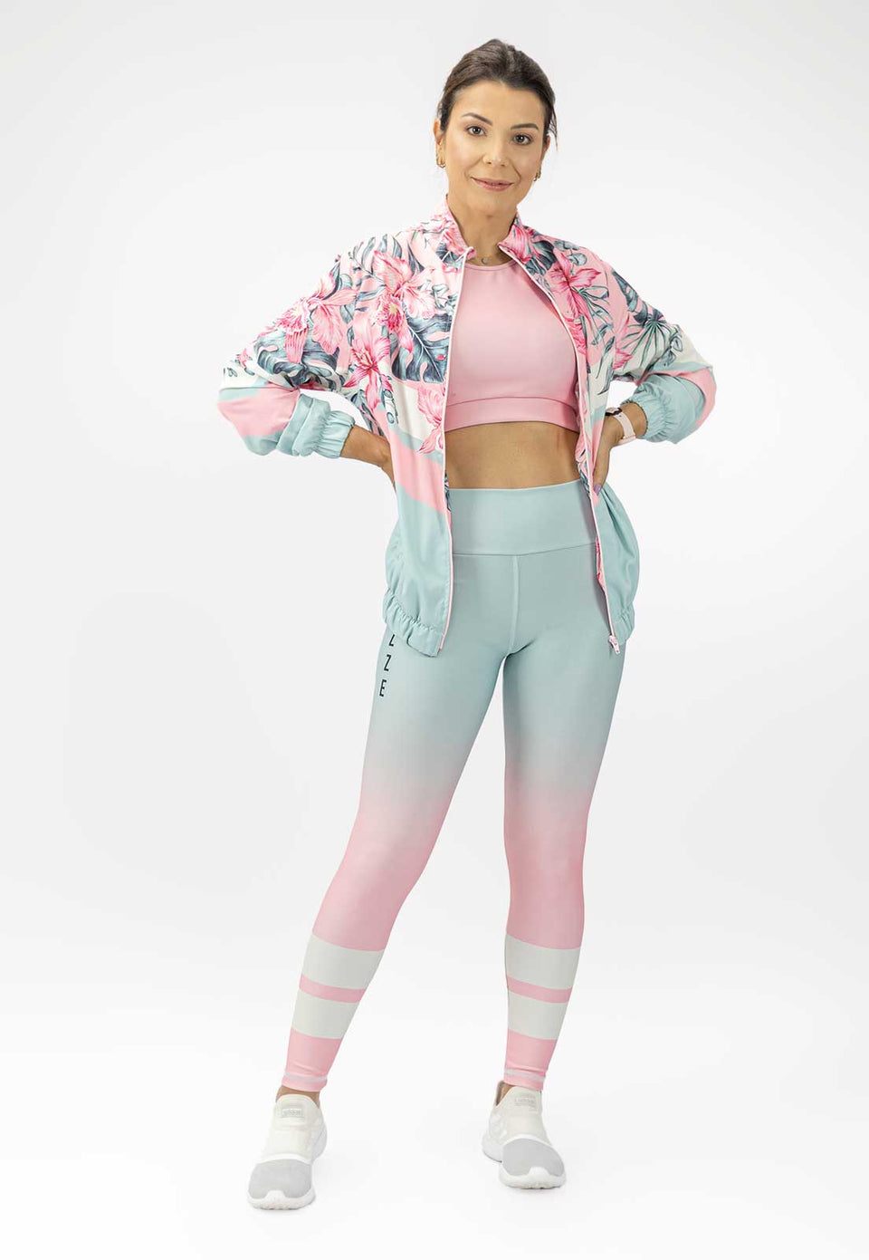 Calça Legging Degradê Floral