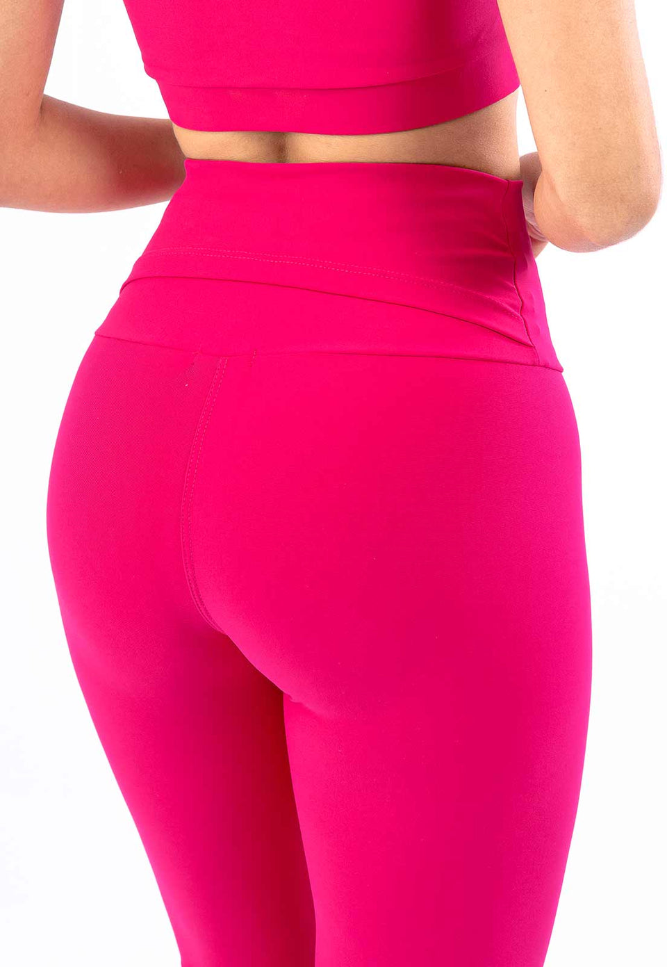 Legging com bolso cós traseiro lisa rosa anoitecer