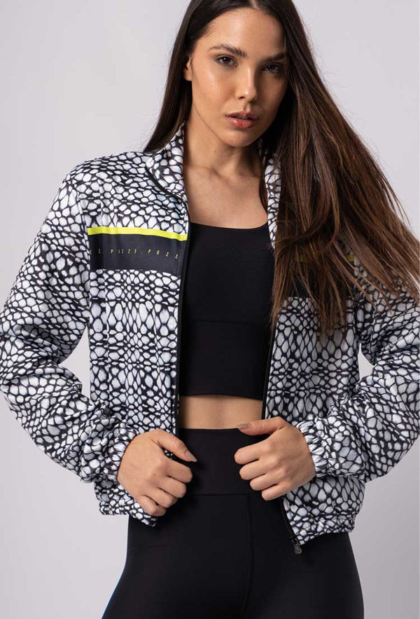 Jaqueta comfy de malha estampa Action