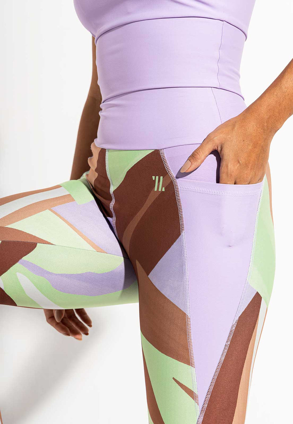 Legging estampada com bolsos Aura