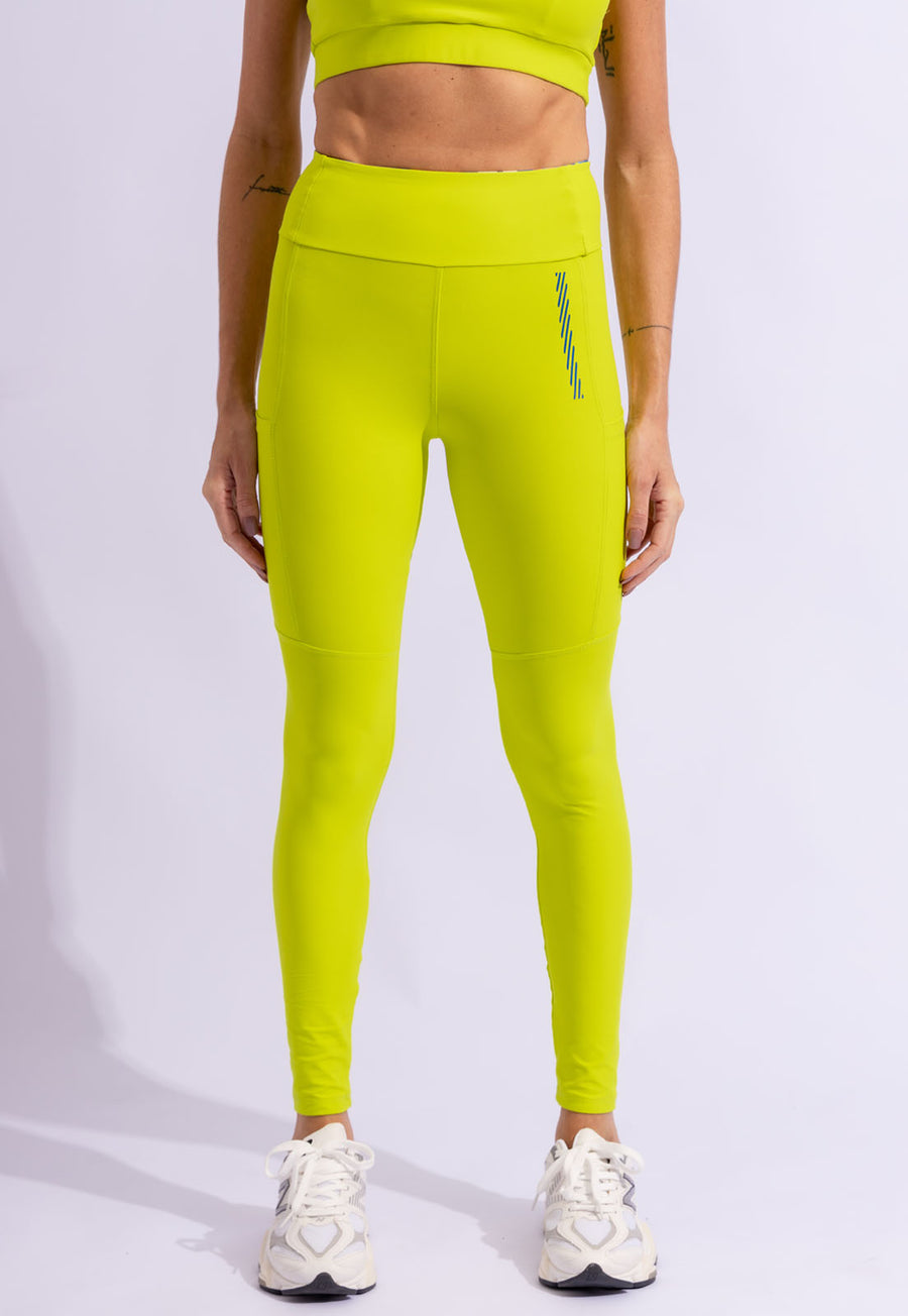 Legging lisa citrine com bolsos Collab Julia Horta