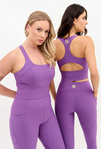 Top longo dupla face roxo fusão Alquimia