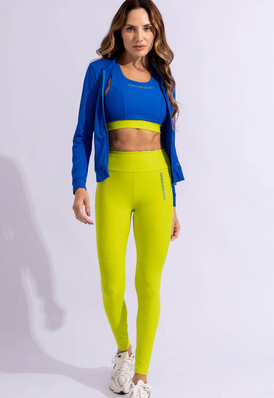 Legging lisa citrine com bolsos Collab Julia Horta