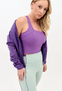 Top longo dupla face roxo fusão Alquimia