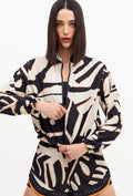 Jaqueta bomber com bolsos estampada Magnetic