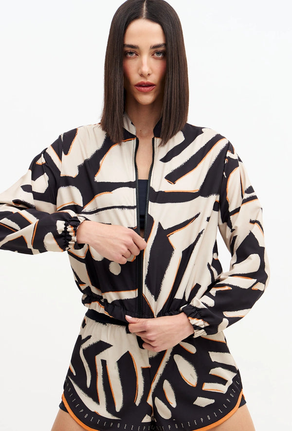 Jaqueta bomber com bolsos estampada Magnetic