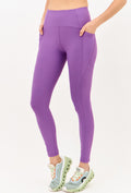 Legging com bolsos lisa roxo fusão Alquimia