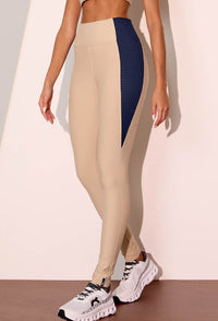 Conjunto Legging bicolor com bolso + Top nadador bicolor Gaia