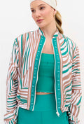 Jaqueta bomber com bolsos estampada Lance