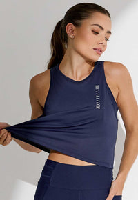 Regata running cropped marinho Acqua