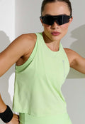 Regata running cropped verde matcha Aura