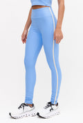 Legging lisa azul fly com viés lateral Magna
