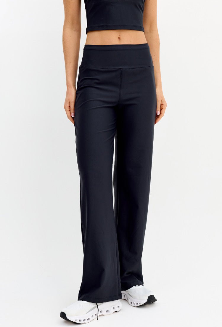 Calça wide leg lisa preto Action