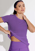Tshirt running roxo fusão Alquimia