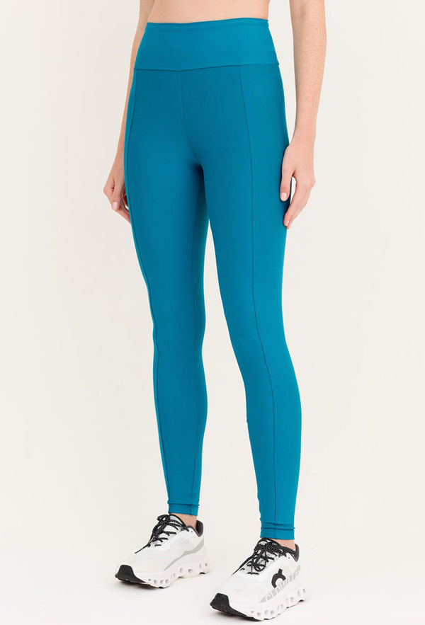 Legging com recorte lisa azul atlântico Al mare