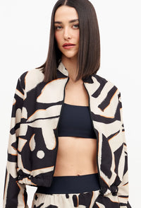 Jaqueta bomber com bolsos estampada Magnetic
