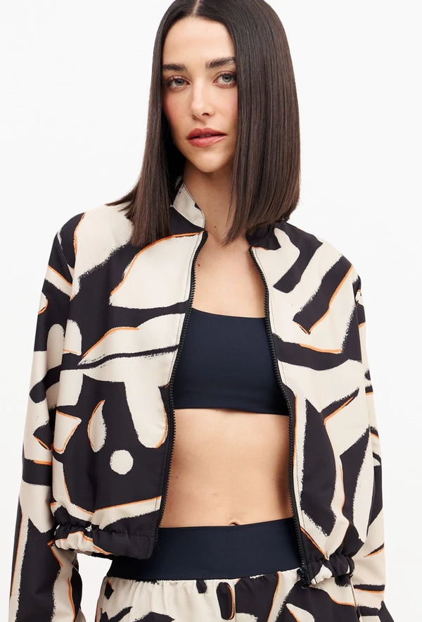 Jaqueta bomber com bolsos estampada Magnetic