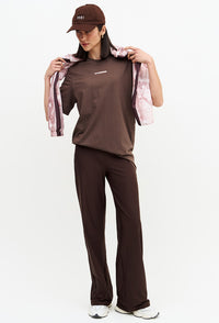 Camiseta lisa marrom café Domma
