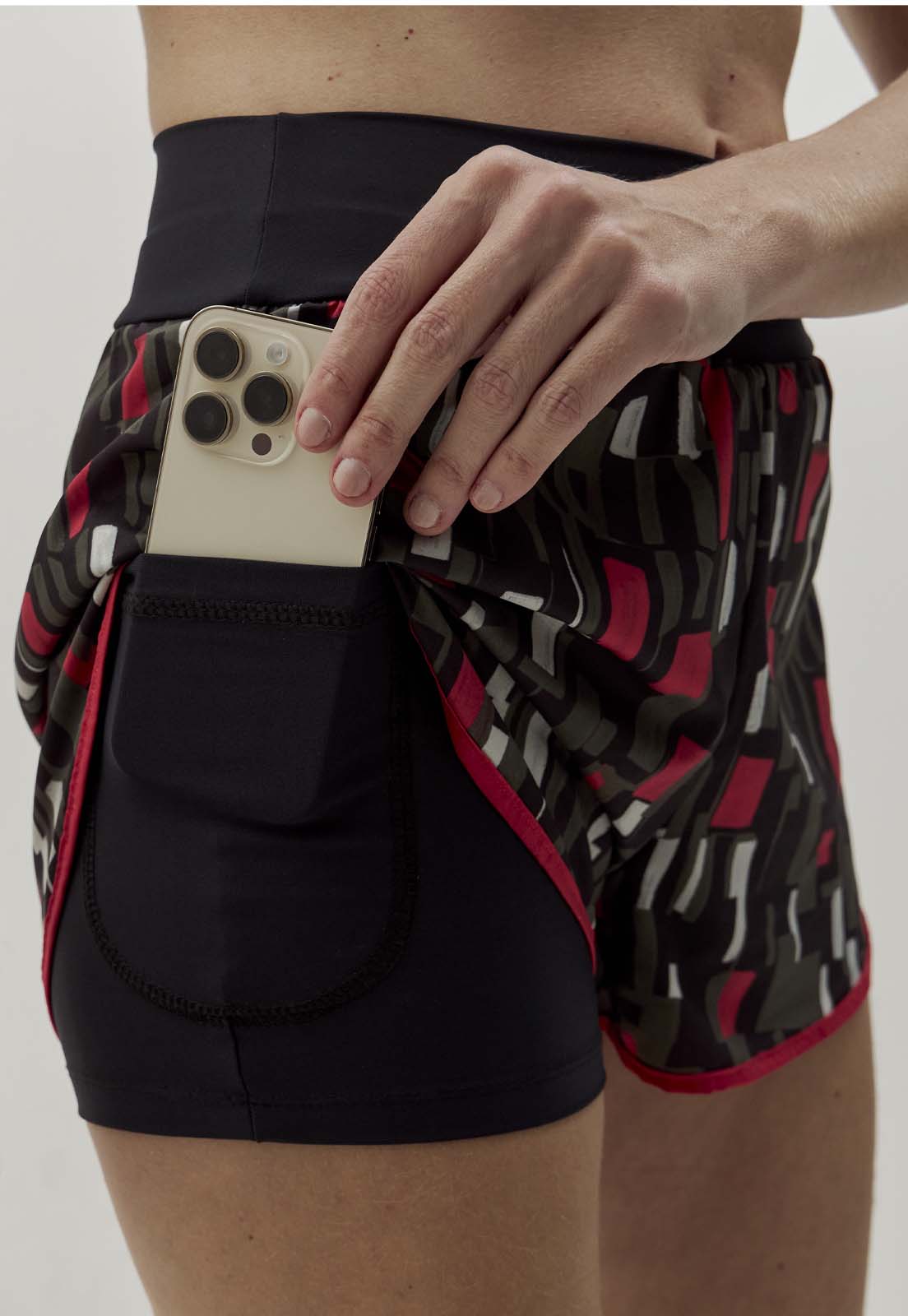 Conjunto Shorts duplo com bolso + Top longo decote quadrado dupla face Voá