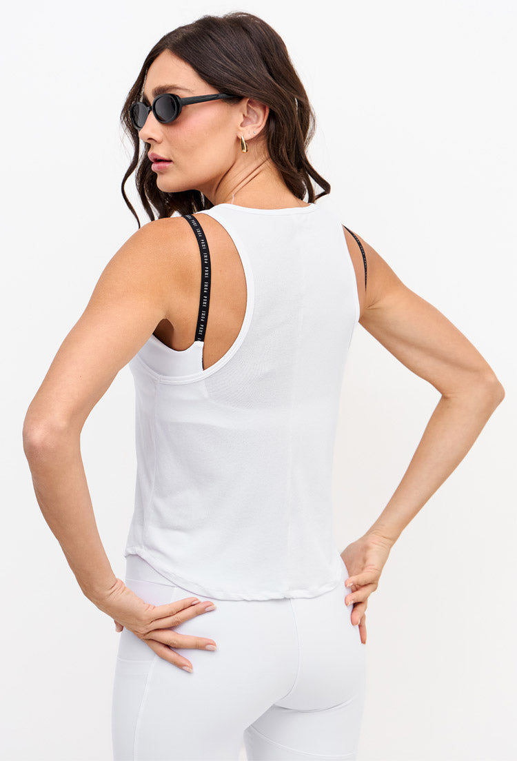 Regata slim branco cristal Pulsa