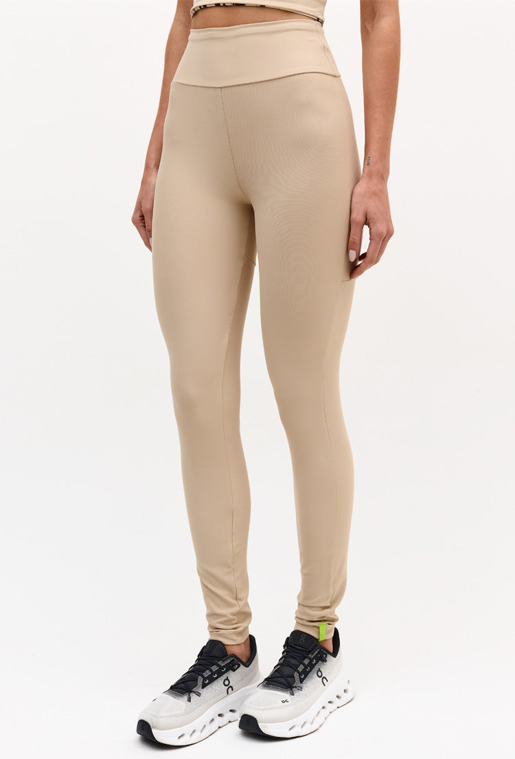 Legging lisa bege árido Pure