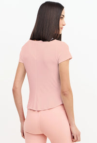 Tshirt slim rose Domma