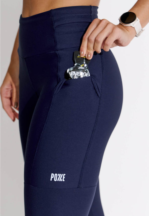 Legging running lisa marinho multibolsos Aqua