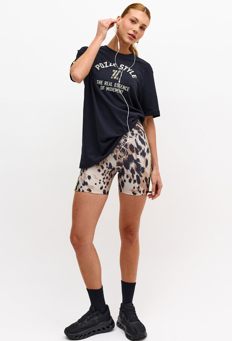 Camiseta lisa com estampa localizada Pure