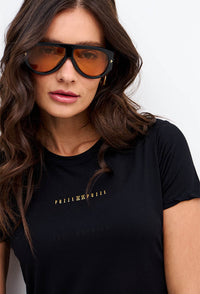 Tshirt slim preto Pulsa