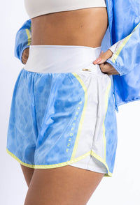Conjunto Shorts duplo Bege Luna + Top longo dupla face Sinergia