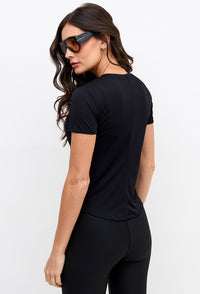 Tshirt slim preto Pulsa