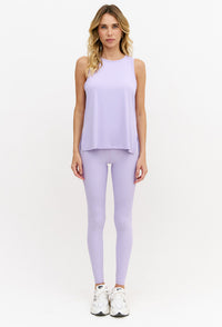 Regata alongada lavanda com abertura lateral Aura