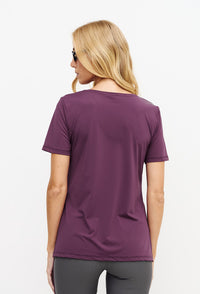 Tshirt alongada nas costas lisa cherry Instinto