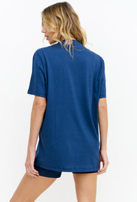 Camiseta lisa marinho Deep