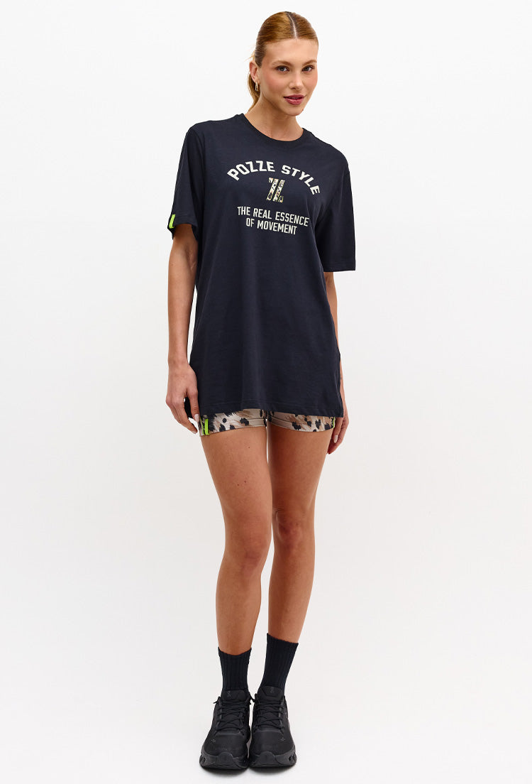 Camiseta lisa com estampa localizada Pure