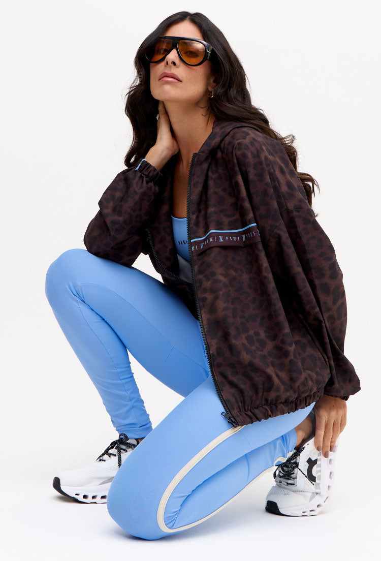 Legging lisa azul fly com viés lateral Magna