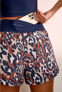 Conjunto Shorts duplo estampado com bolso + Top longo dupla face Gaia