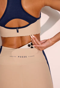 Conjunto Legging bicolor com bolso + Top nadador bicolor Gaia