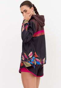 Short duplo estampado com bolso Anoitecer